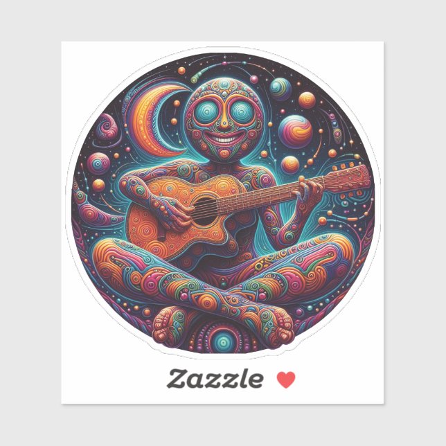 SAM Cosmic Circle Custom-Cut Vinyl Sticker (Sheet)