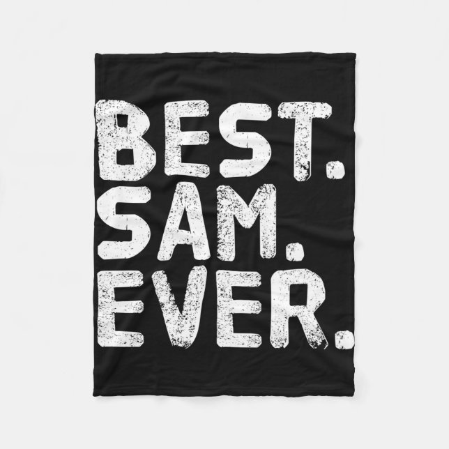 Sam ever funny men father's gift idea performance  fleece blanket (Front)