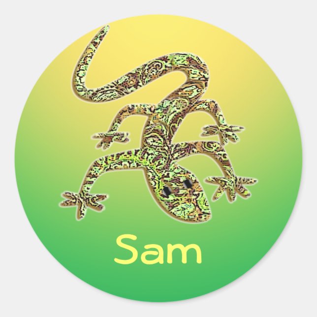 Sam Gecko / Salamander / Stickers Lizard (Devant)
