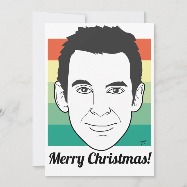 Sam Harris Merry Christmas Holiday Card (Front)