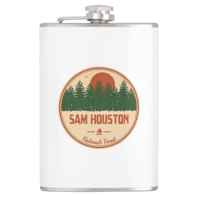 Sam Houston National Forest Hip Flask (Front)