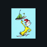 Sam I Am Canvas Print<br><div class="desc">Are you ready to completely level up your nostalgia game and bring the ultimate classic storybook magic right into your everyday life? Say hello to your new favourite obsession! This officially licensed Dr. Seuss merchandise features the iconic and persistent Sam-I-Am proudly serving up that famous, unforgettable platter of green eggs...</div>