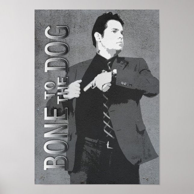Sam in Action Bone to the Dog Poster (Front)
