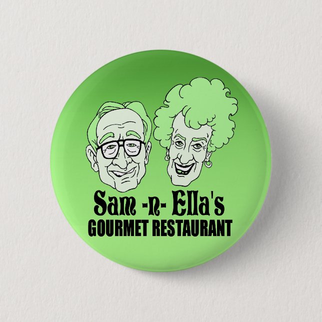 Sam -n- Ella's Restaurant 2 Inch Round Button (Front)