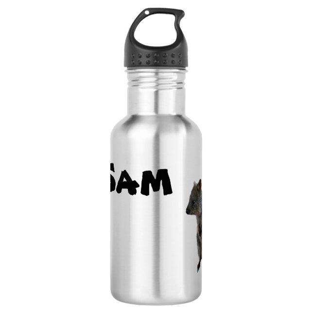 Sam Name With Aussie Quokka, Water Bottle (Front)