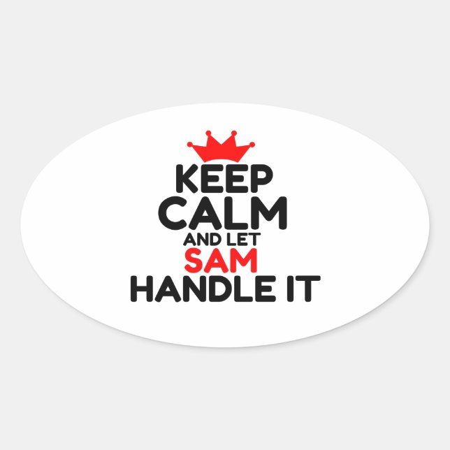 SAM OVAL STICKER (Front)