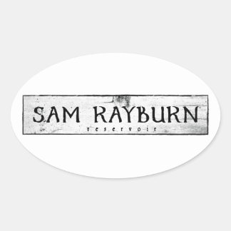 Sam Rayburn Reservoir Oval Sticker