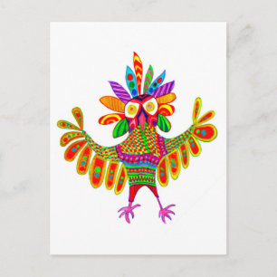Sam the Mardi Gras Owl Post Card