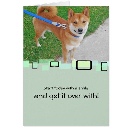 Sam The Smiling Shiba Inu Card