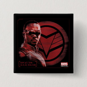 Sam Wilson A.K.A. The Falcon 2 Inch Square Button
