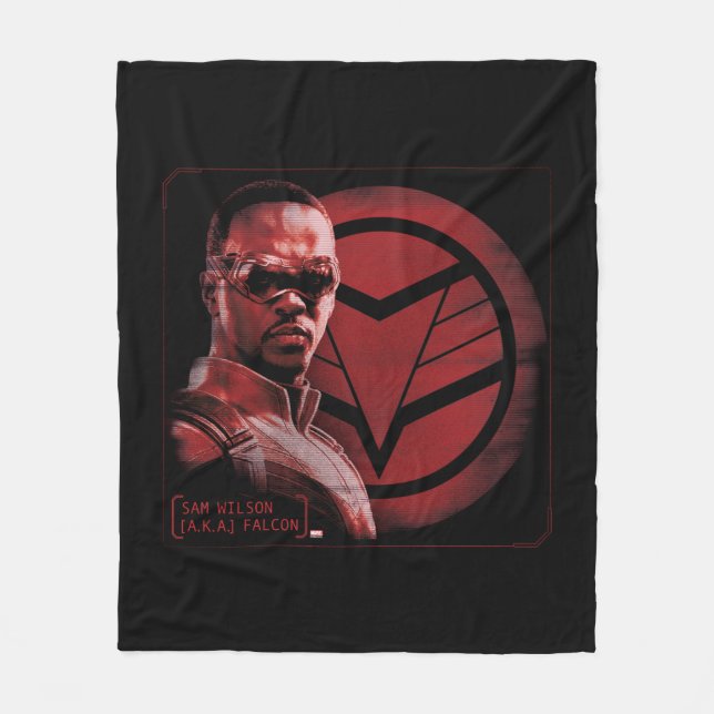 Sam Wilson A.K.A. The Falcon Fleece Blanket (Front)