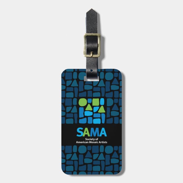SAMA Luggage Tag - Mosaic Arts (Front Vertical)