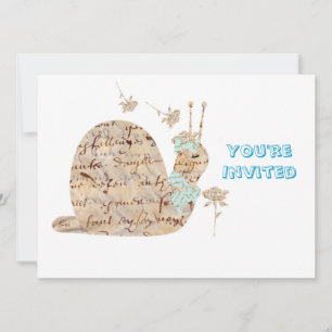 Samantha Escargot Snail Invitation