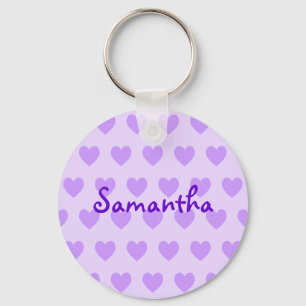 Samantha in Purple Keychain
