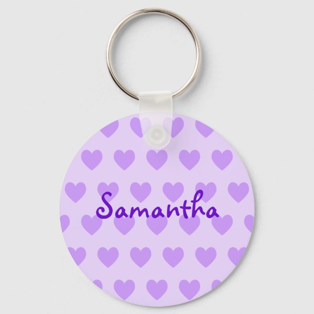 Samantha in Purple Keychain (Front)