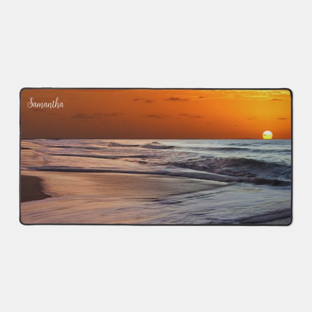 Samantha's Beachy Sunset Desk Pad (Recto)