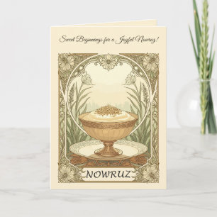 Samanu on the Haft-Sin A Symbol of Sweetness Card