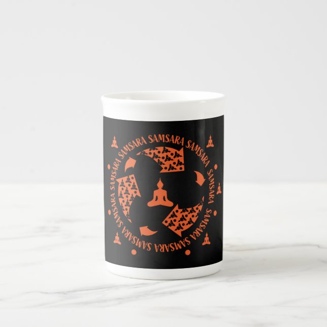 Samara Buddhist  - Nirvana Buddhism   Bone China Mug (Front)
