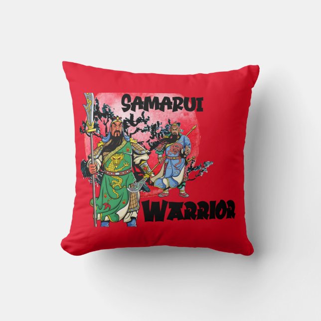 Samaraui Warrior  Throw Pillow (Front)