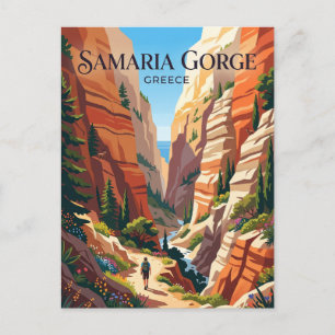 Samaria Gorge Greece Postcard