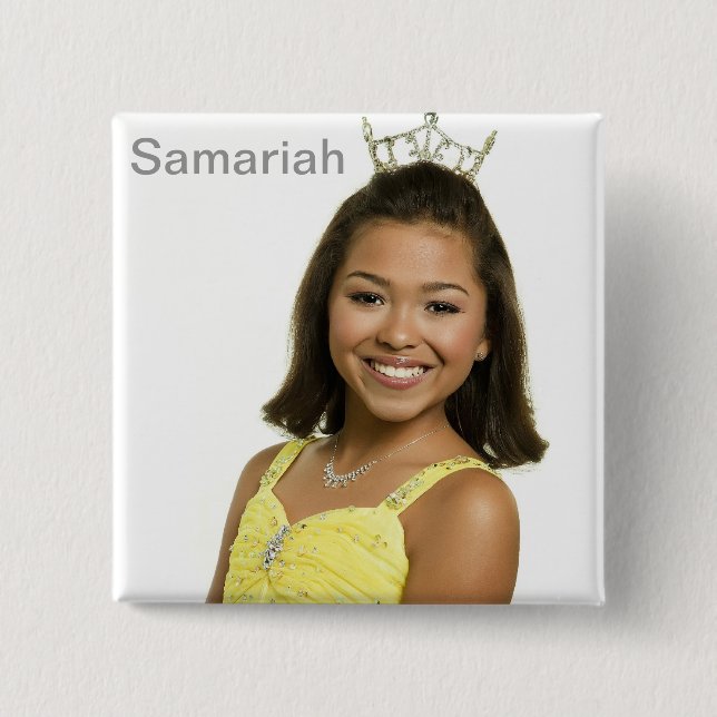 Samariah 2 Inch Square Button (Front)
