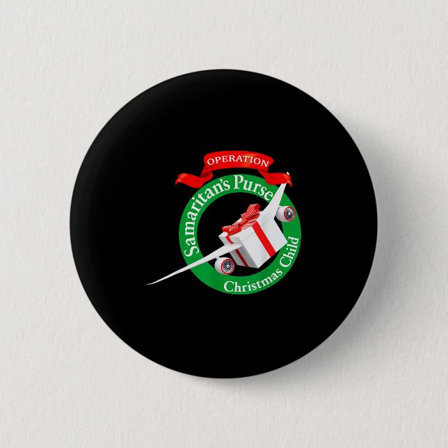 Samaritan's Purse Operation Christmas Child Funny  2 Inch Round Button (Front)