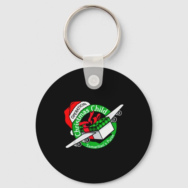 Samaritan's Purse Operation Christmas Child Funny  Keychain (Front)