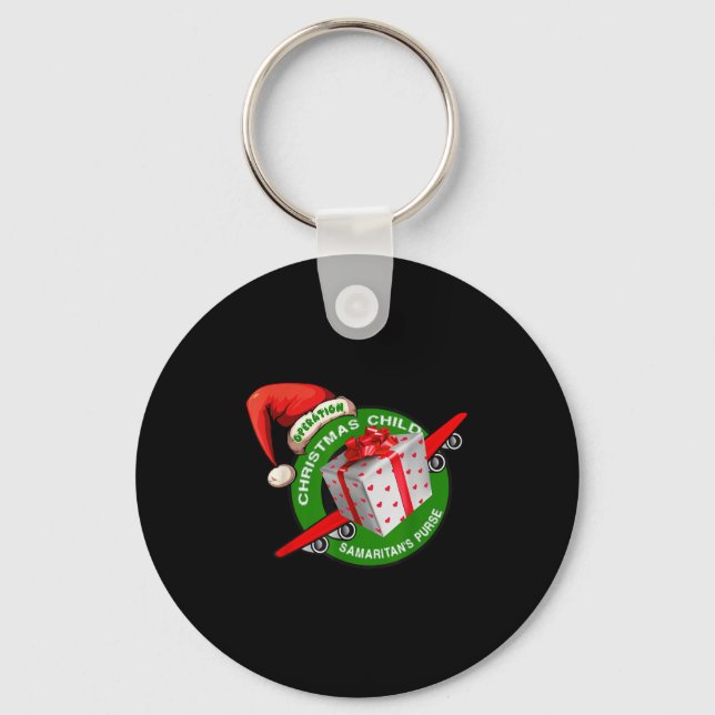 Samaritan's Purse Operation Christmas Child Funny  Keychain (Front)