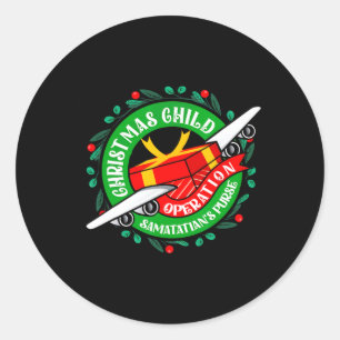 Samaritan's Purse Operation Christmas Child Meme C Classic Round Sticker