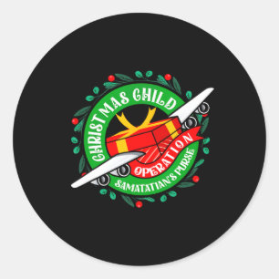Samaritan's Purse Operation Christmas Child Meme C Classic Round Sticker