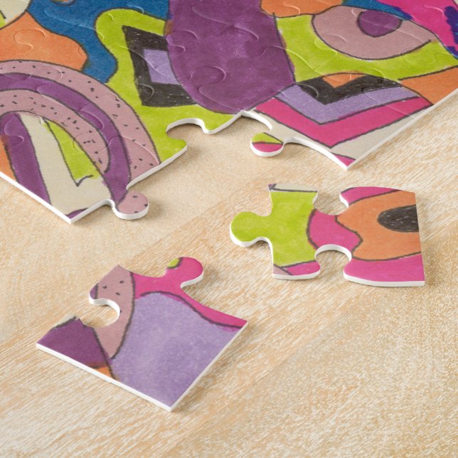 "Samba" Abstract Art Jigsaw Puzzle (Side)