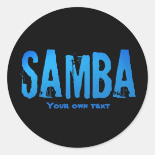 Samba brasileiro do Brasil dance music  Classic Round Sticker