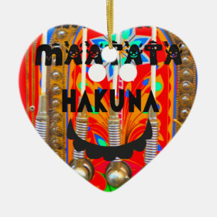 Samba Carnival colours Hakuna Matata blings.png Ceramic Ornament