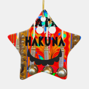 Samba Carnival colours Hakuna Matata blings.png Ceramic Ornament