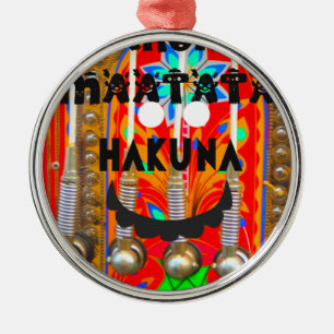 Samba Carnival colours Hakuna Matata blings.png Metal Ornament