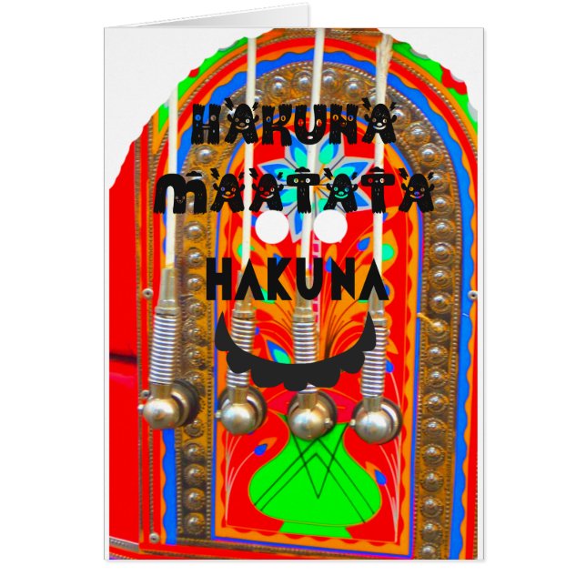 Samba couleurs du carnaval Hakuna Matata blings.pn (Devant)