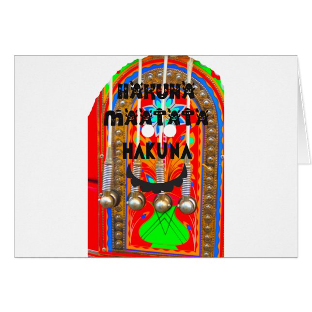 Samba couleurs du carnaval Hakuna Matata blings.pn (Devant horizontal)