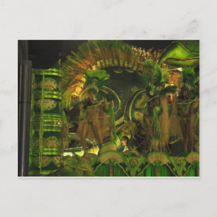 Samba dancers at Carnaval in Rio Postcard