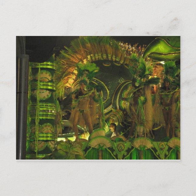 Samba dancers at Carnaval in Rio Postcard (Front)