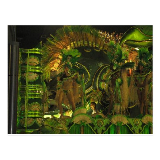 Samba dancers at Carnaval in Rio Postcard