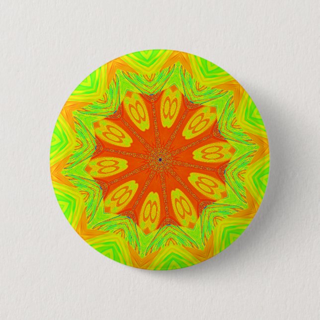 Samba Motif Art Print 2 Inch Round Button (Front)