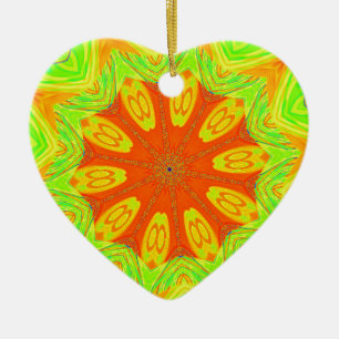 Samba Motif Art Print Ceramic Ornament