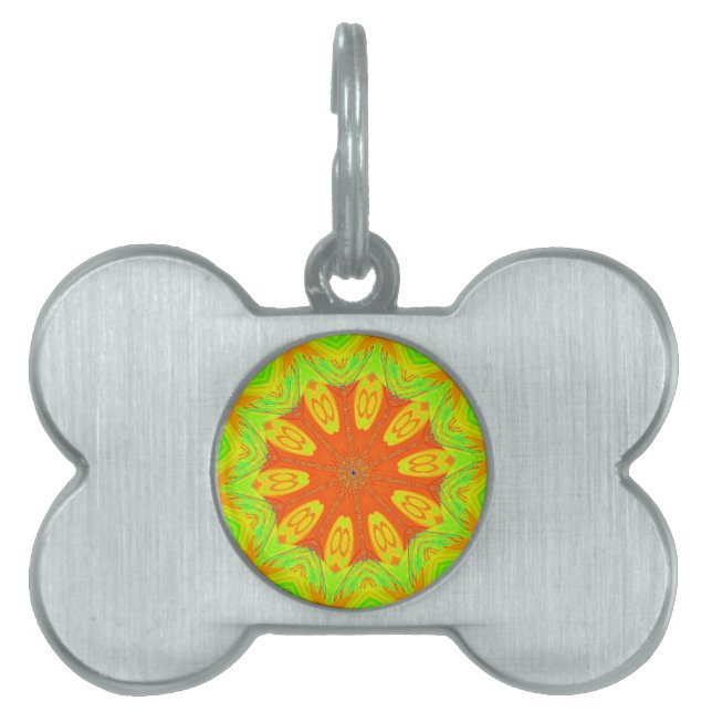 Samba Motif Art Print Pet ID Tag (Front)