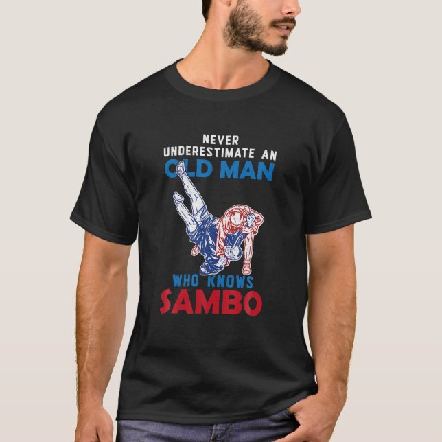 Sambo Wrestling Martial Arts Russia Martial T-Shirt (Front)