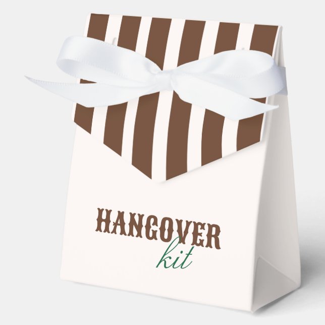Same Cowboy Forever Bachelorette Hangover Kit Favor Box (Front)