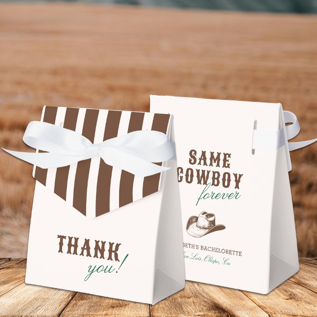 Same Cowboy Forever Bachelorette Weekend Favor Box (Creator Uploaded)