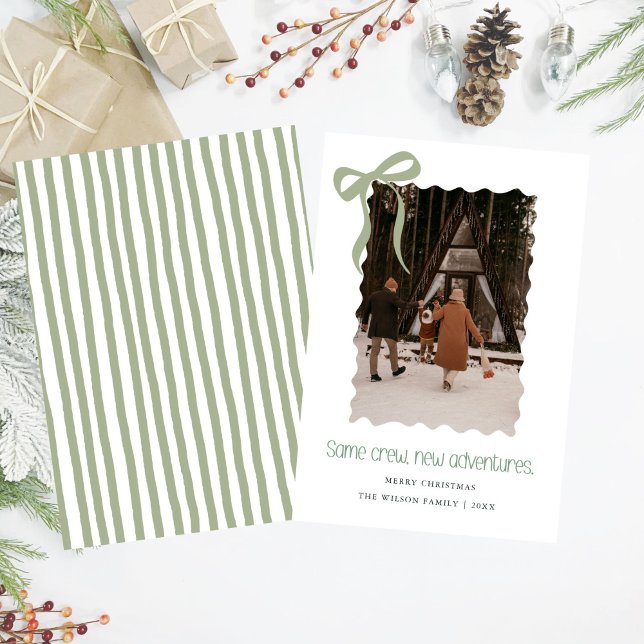 Same crew, new adventures,Christmas Photo Card (Creator Uploaded)