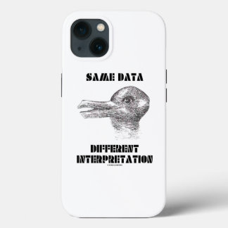 Same Data Different Interpretation Duck Rabbit iPhone 13 Case