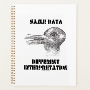 Same Data Different Interpretation Duck Rabbit Planner