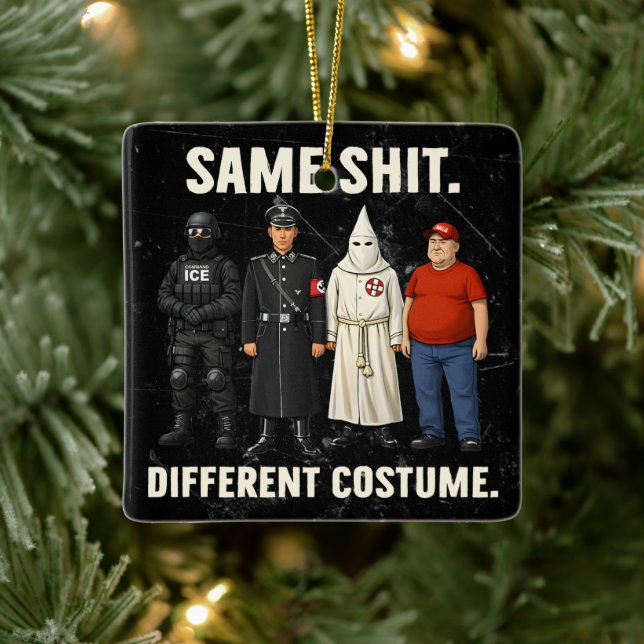 Same Different Costume Ceramic Ornament (Tree)